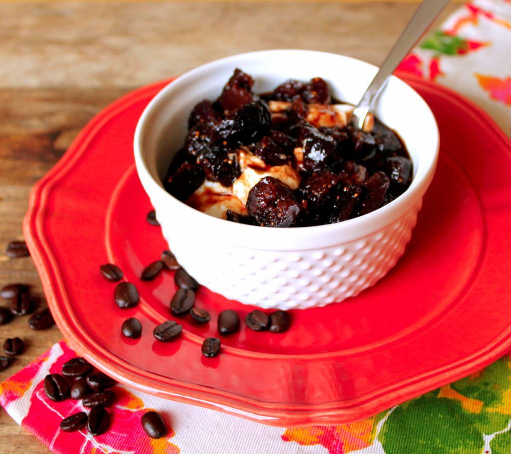 Greek Yogurt with Coffee Fig Compote - Foodtastic Mom