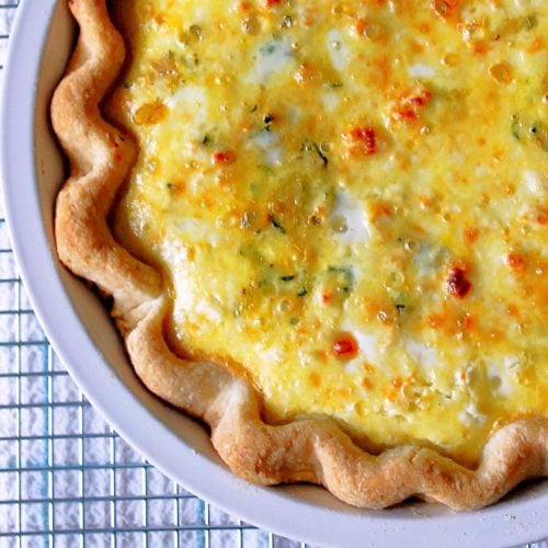 Zucchini Feta Quiche - Foodtastic Mom