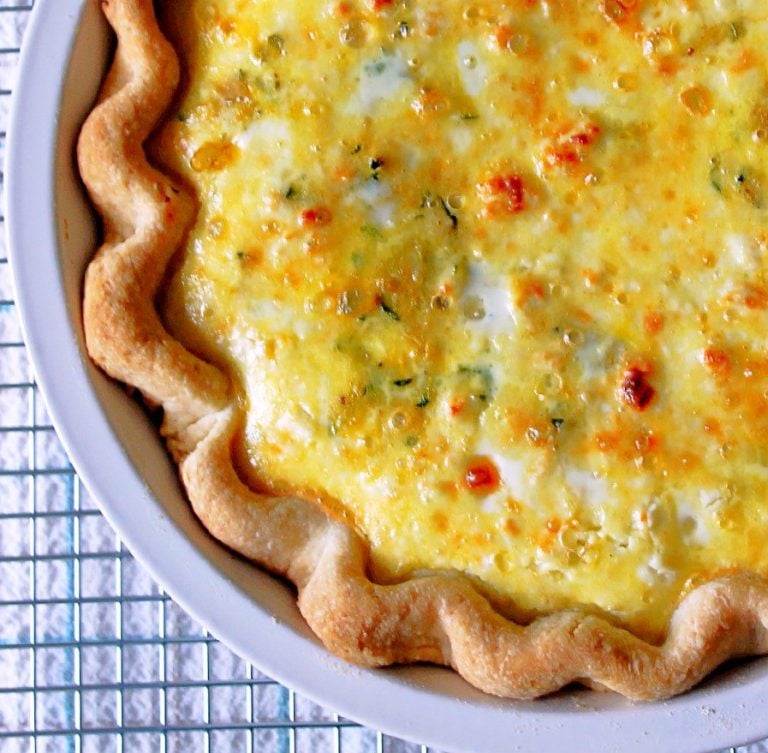 Zucchini Feta Quiche - Foodtastic Mom