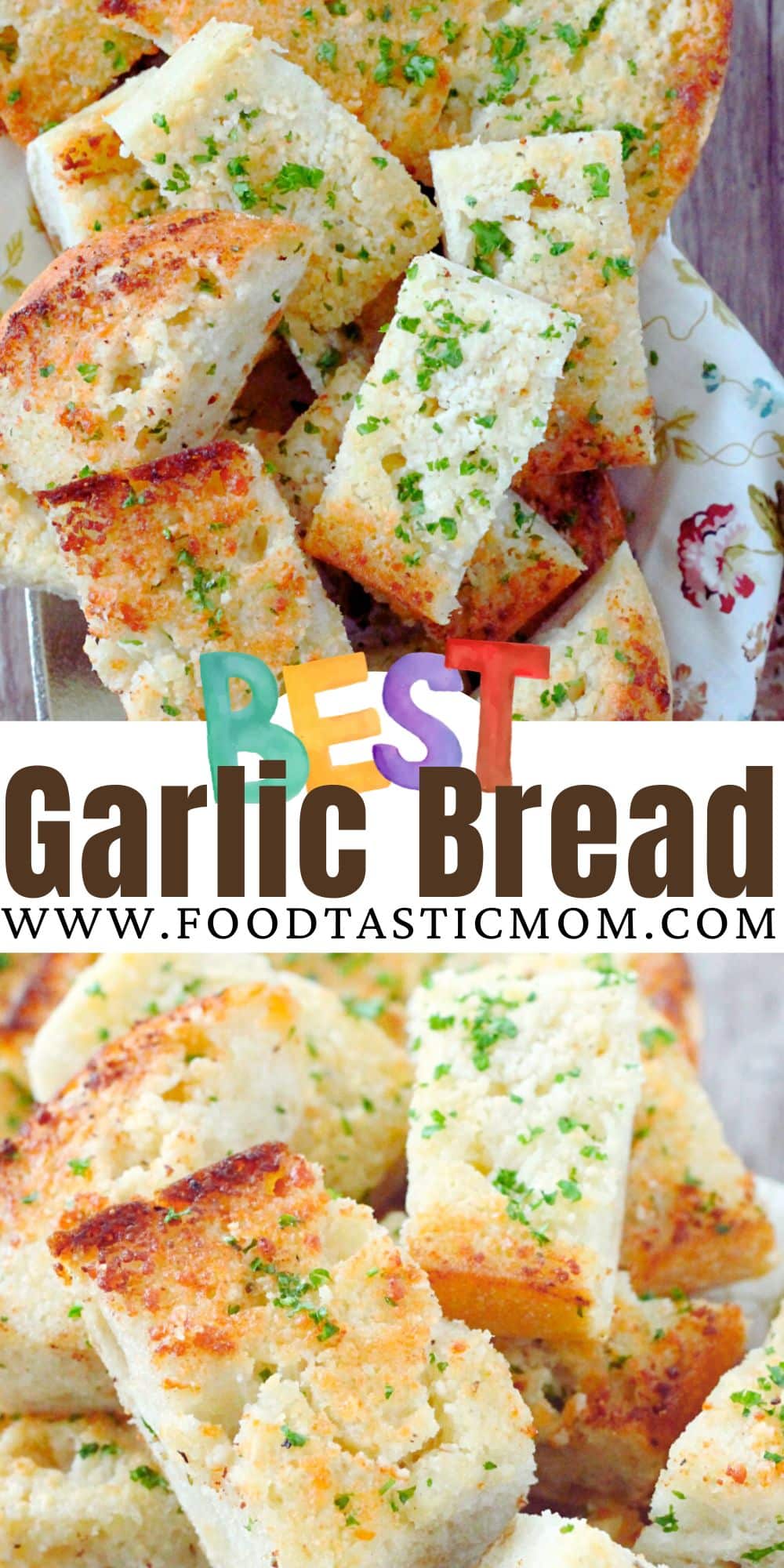 Dry toasting the garlic cloves before mixing them in with the buttery topping is what makes this the best garlic bread. via @foodtasticmom