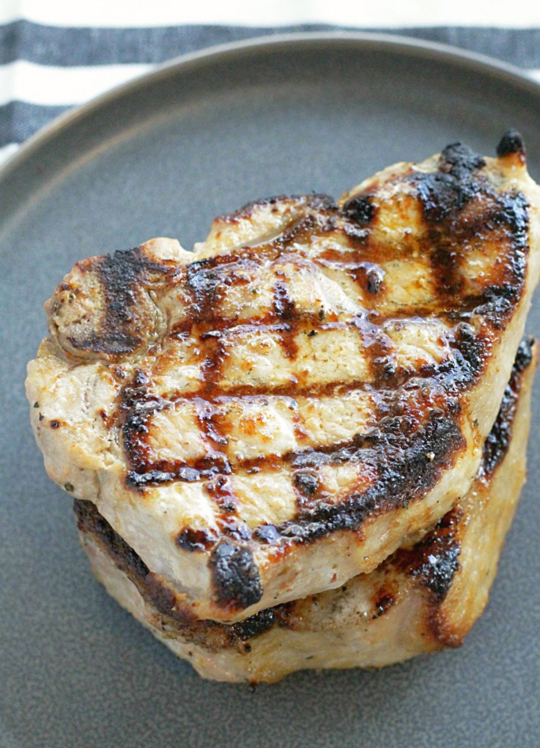 Perfectly Grilled Pork Chops - Foodtastic Mom