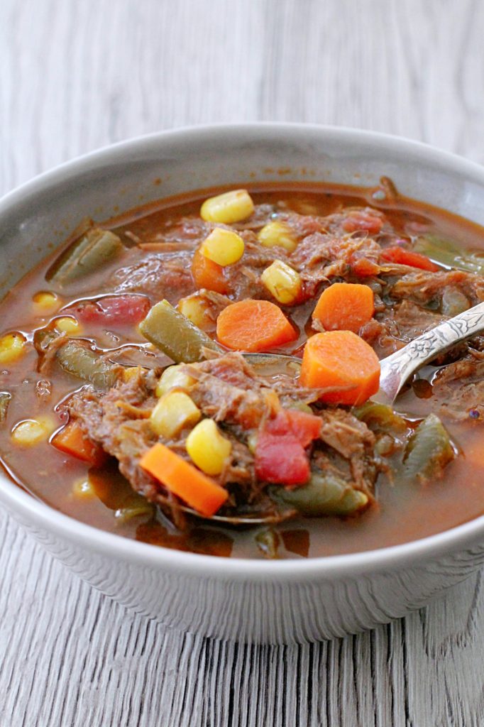 Beef Vegetable Soup - Foodtastic Mom