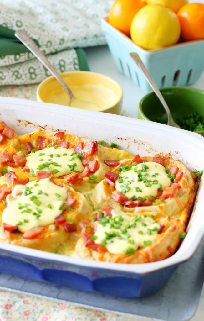 Eggs Benedict Breakfast Bake is a stunning brunch dish for a crowd.