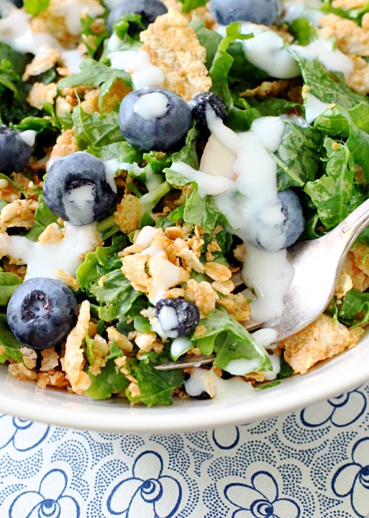 Blueberry Kale Breakfast Salad Foodtastic Mom