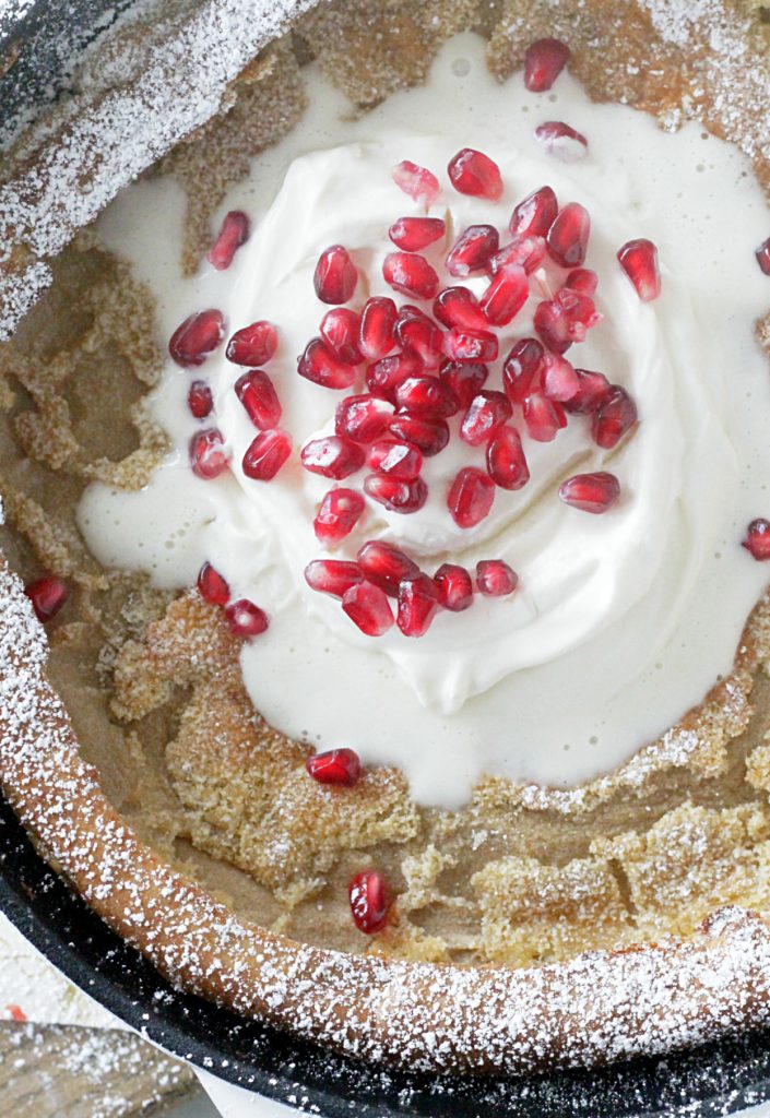 Gingerbread Dutch Baby With Lemon