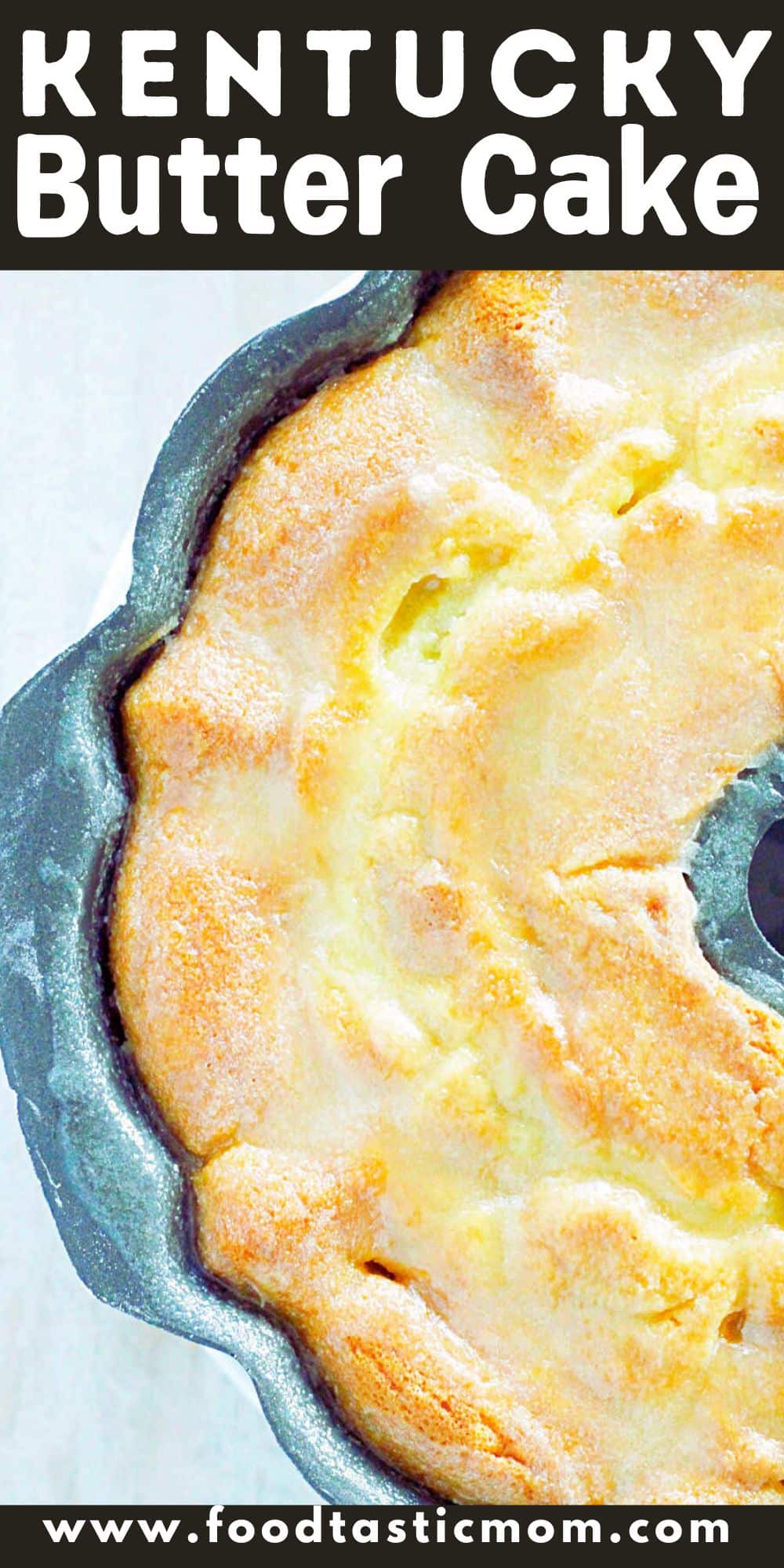 Bourbon Glazed Kentucky Butter Cake is a decadent and buttery bundt cake that takes just minutes to get into the oven. via @foodtasticmom