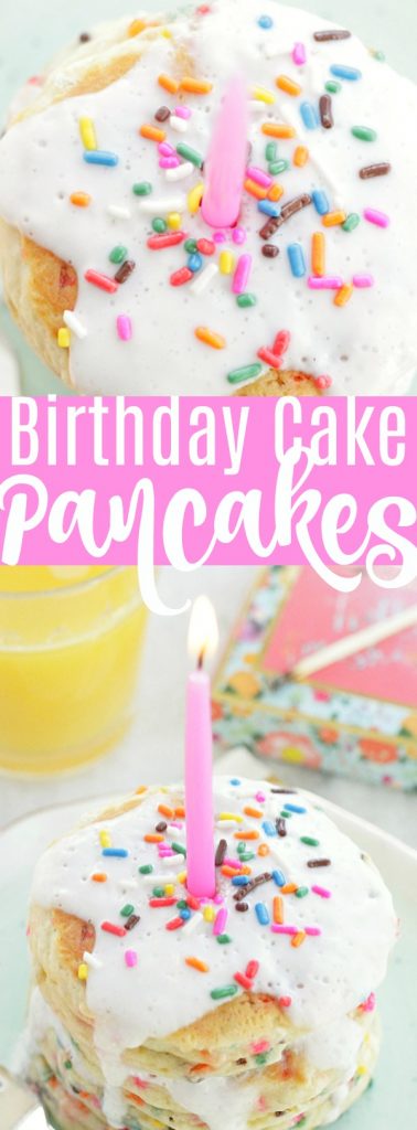 Birthday Cake Pancakes - Foodtastic Mom