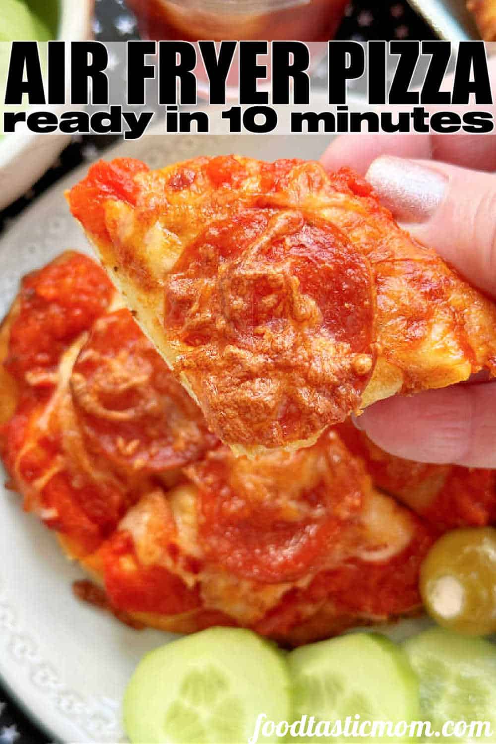 Air Fryer Frozen Pizza in Less Than 10 Minutes!