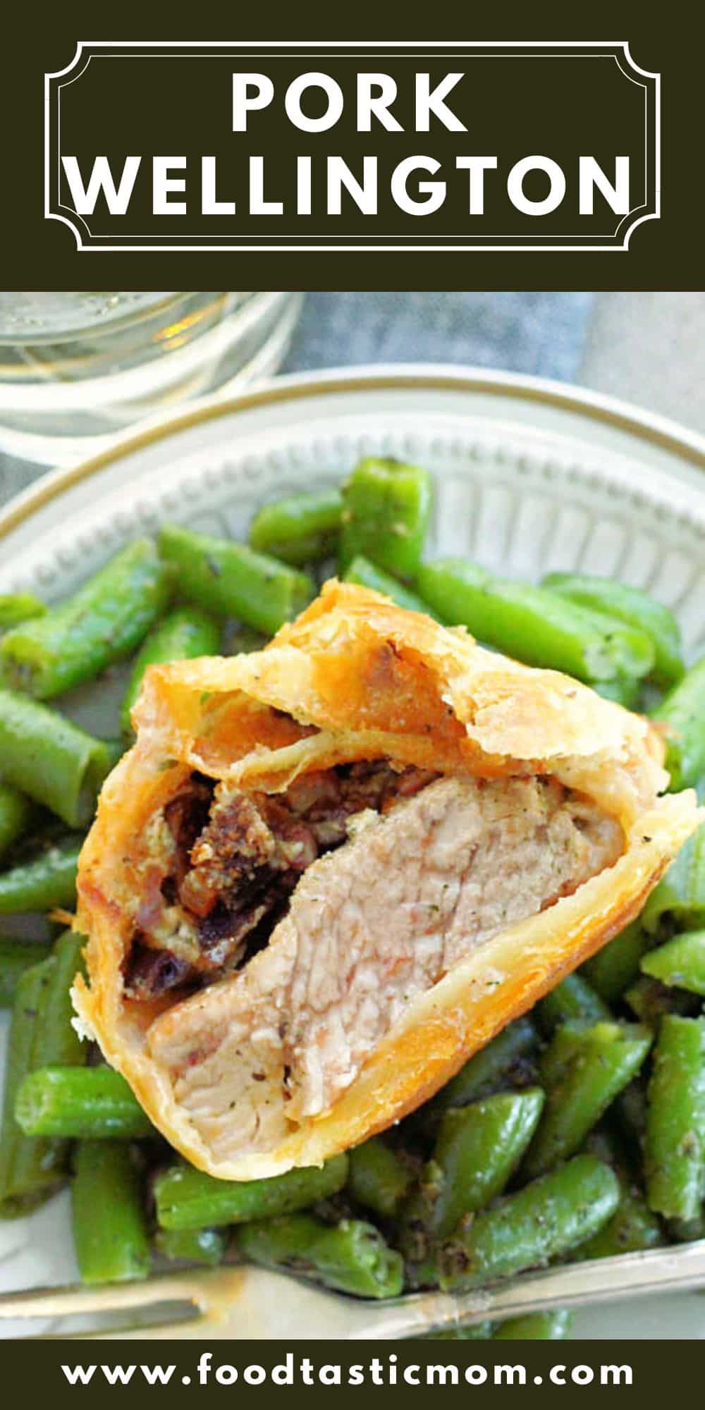 Wow your guests with this Pork Wellington recipe. It's just as impressive as a classic beef Wellington but at a fraction of the cost. via @foodtasticmom