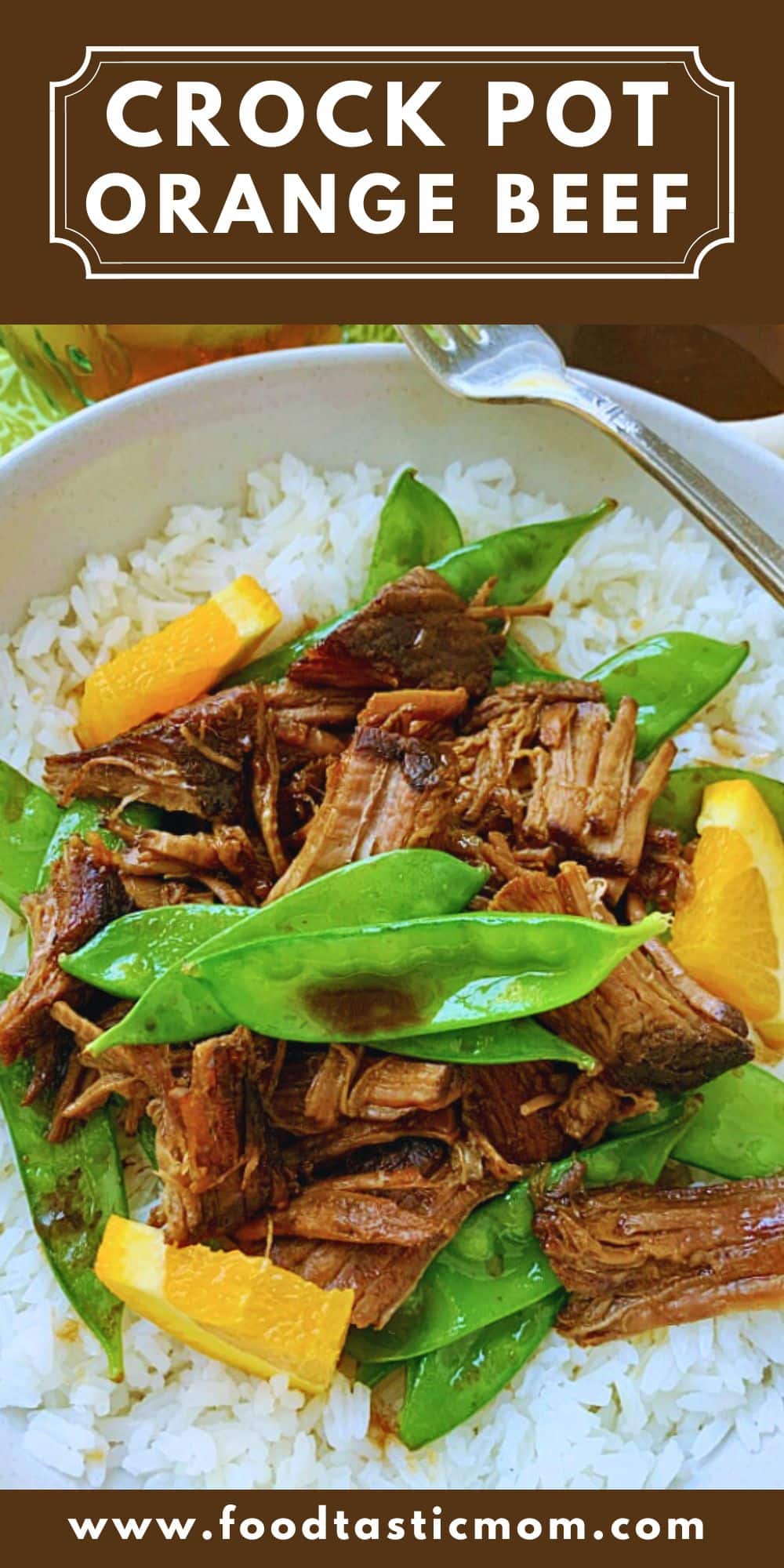 This Crispy Crockpot Orange Beef is the ultimate fake out take out recipe that is full of flavor and simple enough to serve for a busy weeknight dinner. via @foodtasticmom