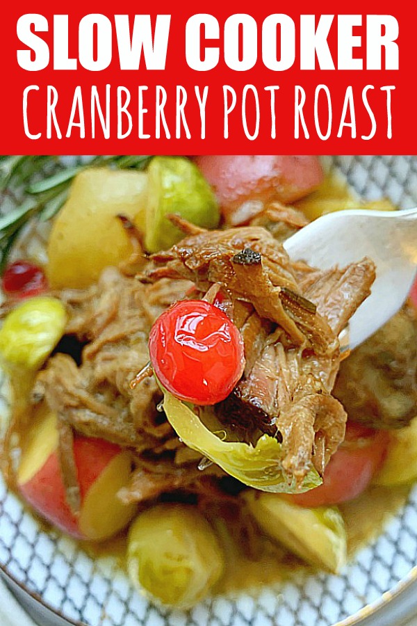 Slow Cooker Cranberry Onion Pot Roast - Mountain Mama Cooks