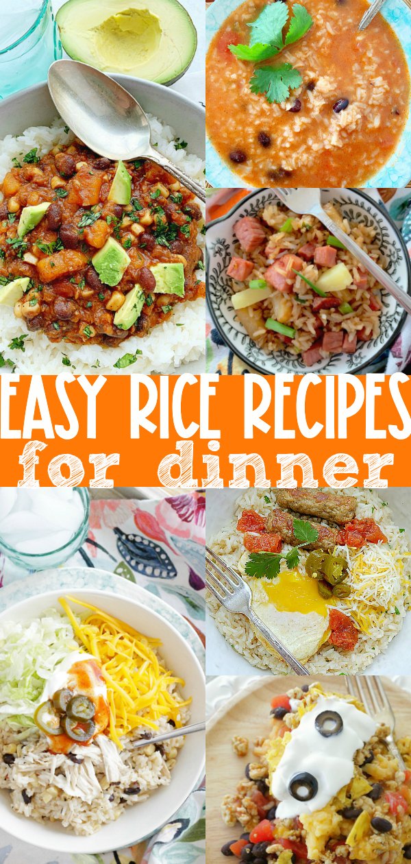 Easy Rice Recipes for Dinner | Foodtastic Mom #ricerecipes #ricedinners 