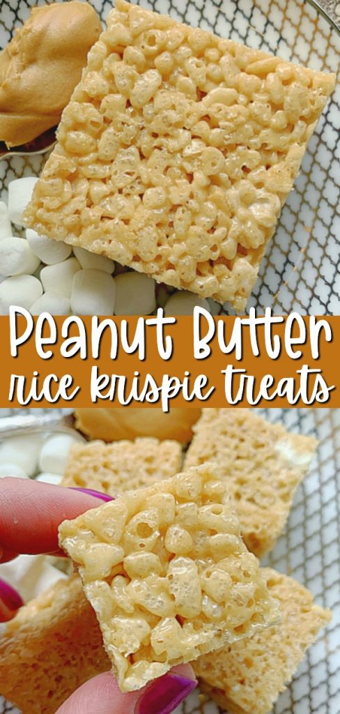 Peanut Butter Rice Krispie Treats - Foodtastic Mom