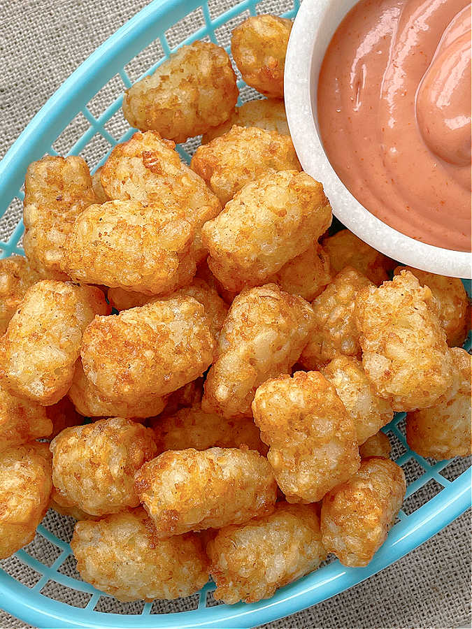 Crispy Air Fryer Tater Tots (Cooked from Frozen!) - Little Sunny Kitchen