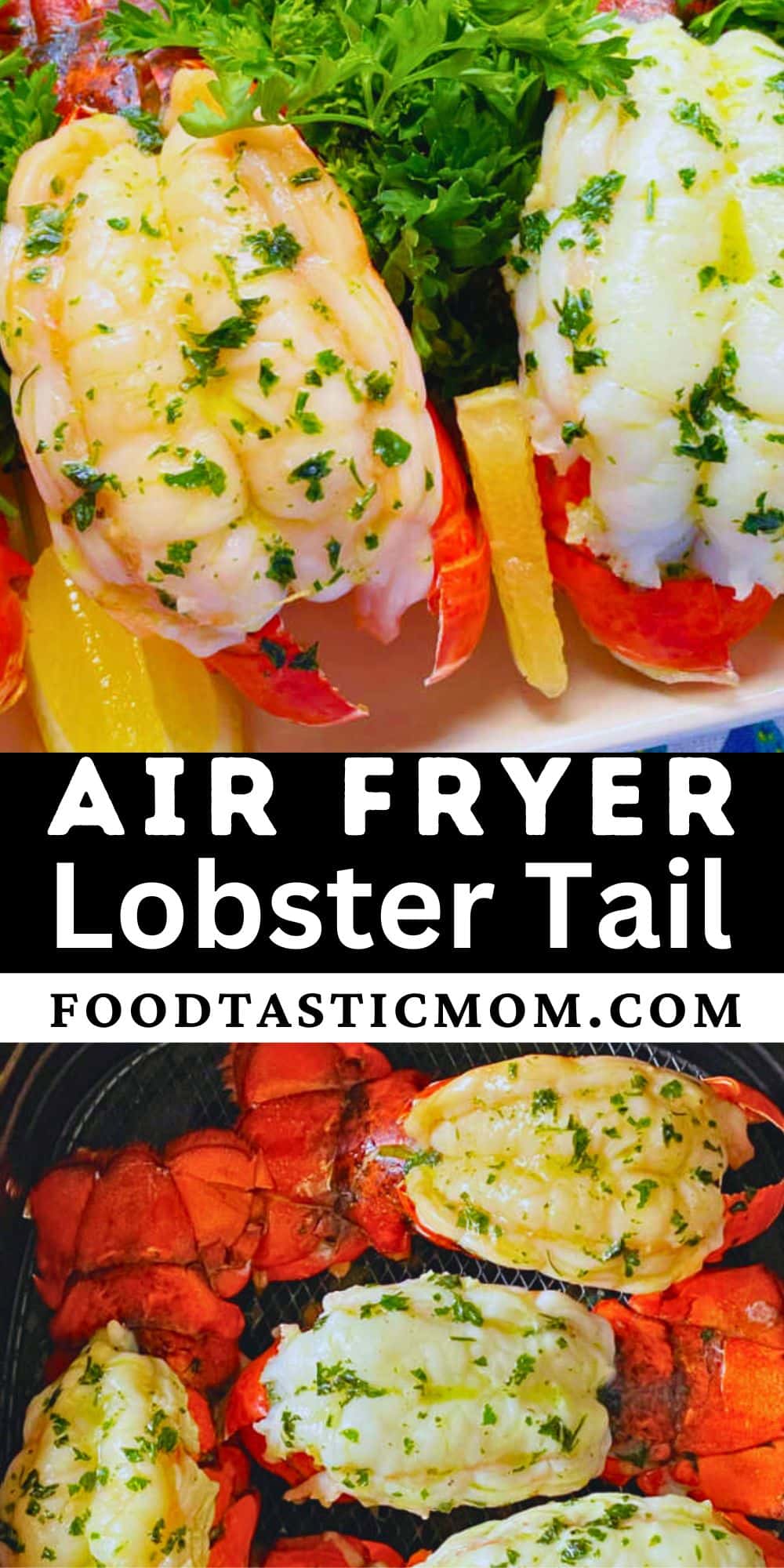 If you've never tried lobster at home, this recipe for Air Fryer Lobster Tail will make you an instant expert. It's so simple to prepare this fancy delicacy. via @foodtasticmom