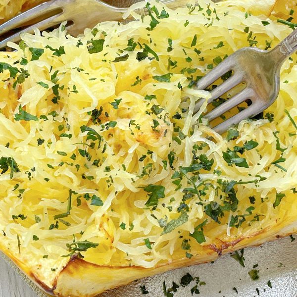 Air Fryer Spaghetti Squash - Foodtastic Mom