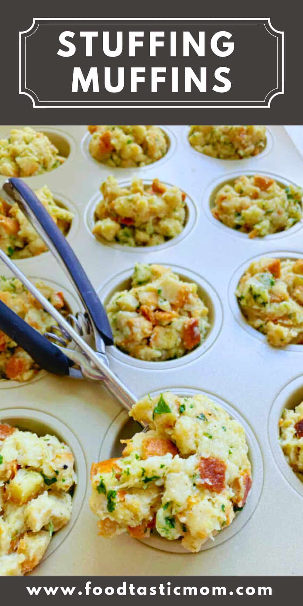 Stuffing muffins are the best way to enjoy Thanksgiving stuffing. Individual portions are simple to prepare and provide more surface area to get crispy. via @foodtasticmom