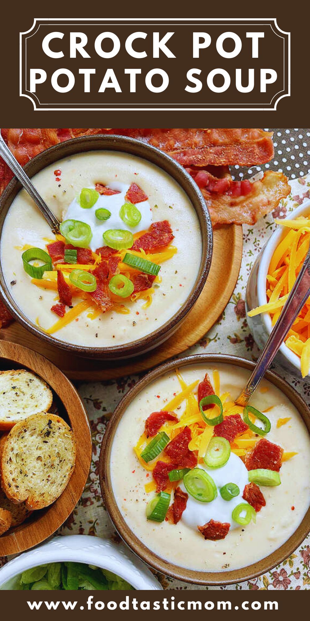 This is the potato soup of your dreams! My recipe for Potato Soup in the Crockpot combines frozen hash browns with a microwave roux for pure, creamy potato soup perfection! via @foodtasticmom