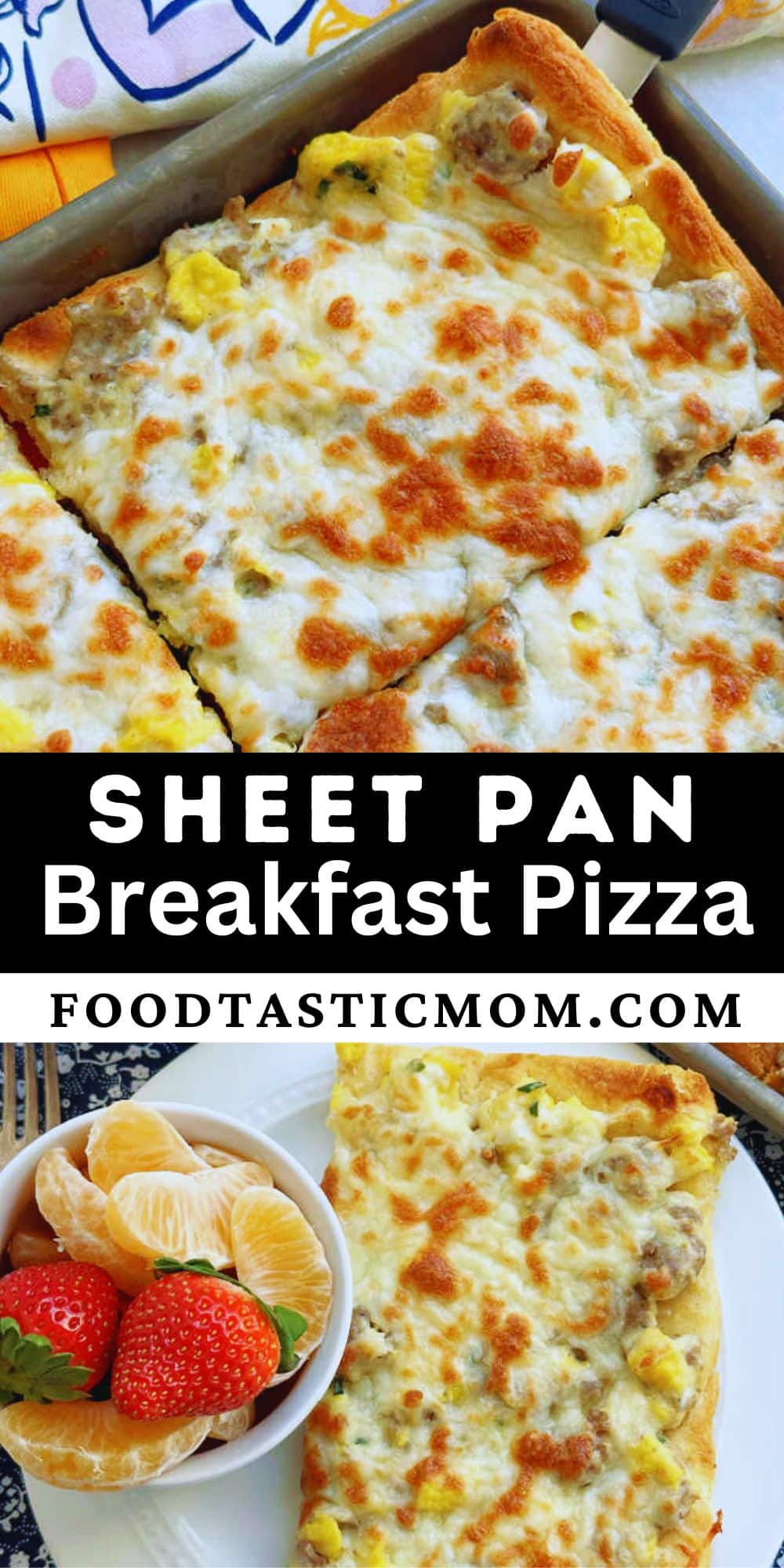 This school breakfast pizza serves a crowd and gets help from the microwave to streamline its assembly of crescent crust, sausage gravy, eggs and cheese. via @foodtasticmom