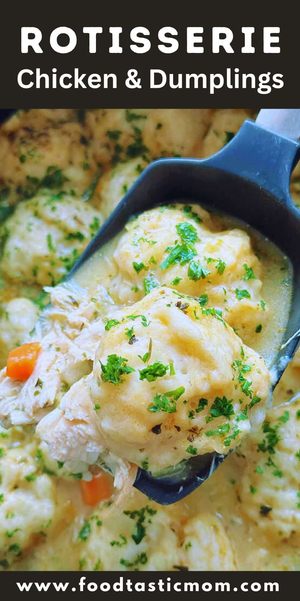 My recipe for rotisserie chicken and dumplings has thousands of fans. The chicken stew takes help from a rotisserie chicken, but the dumplings are made from-scratch and practically fool-proof. via @foodtasticmom