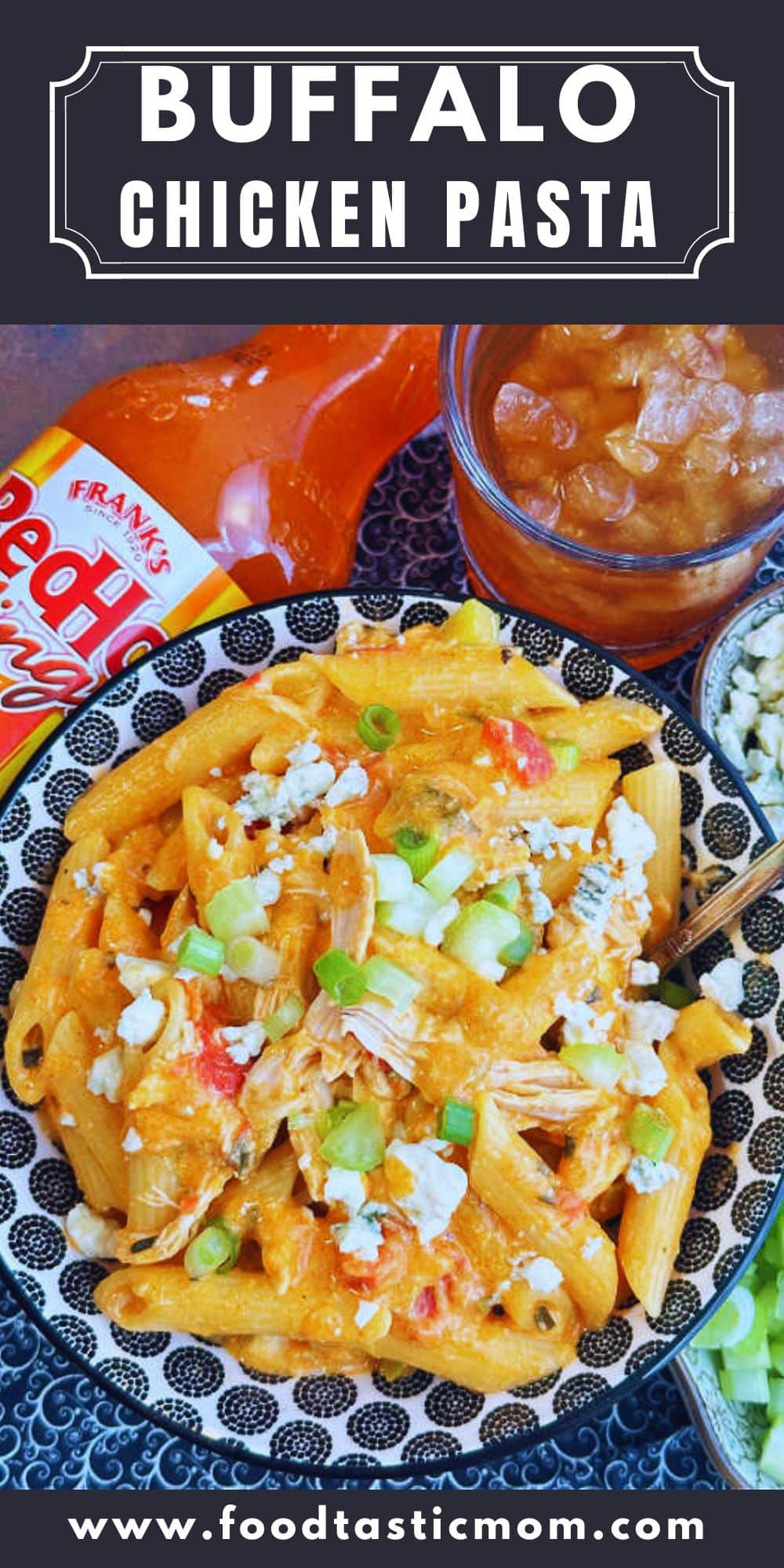 Spice up your weeknight dinner with this delicious and easy one pot buffalo chicken pasta recipe. Made with just a few simple ingredients, this dish is sure to become a family favorite! via @foodtasticmom