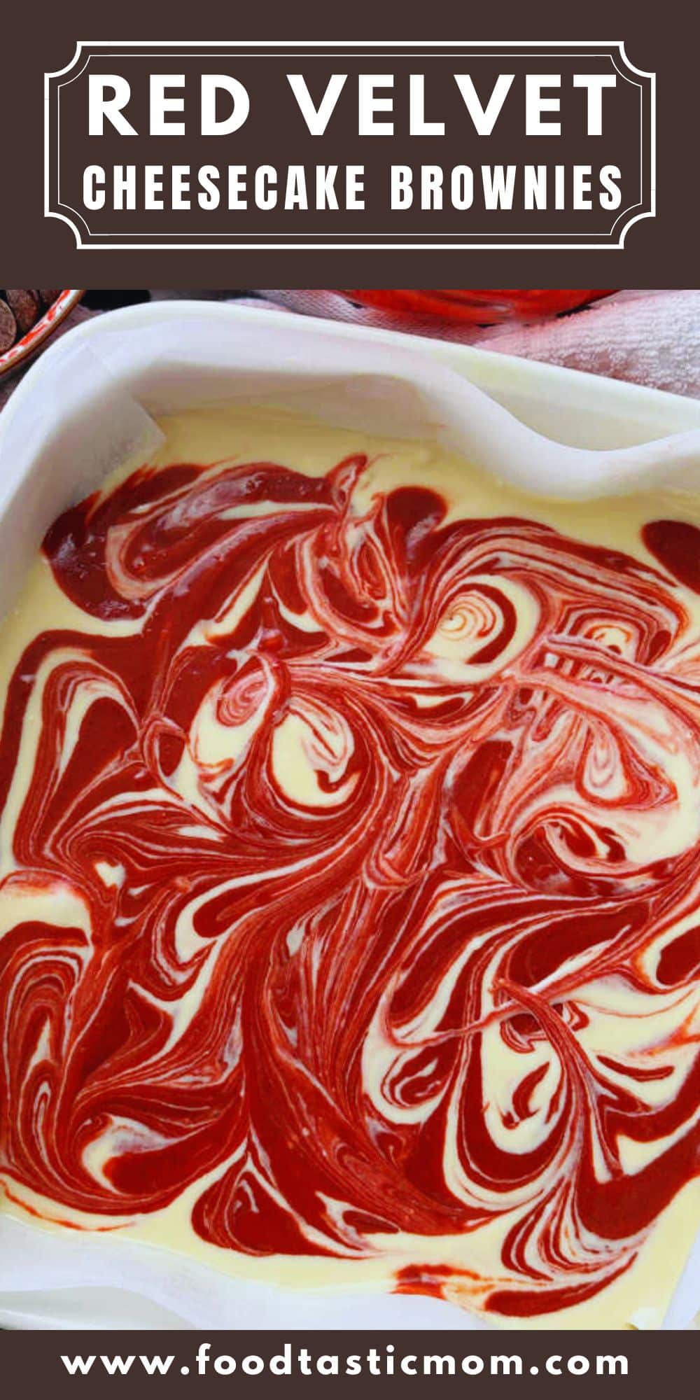 Red velvet brownie batter and tangy cream cheese swirls together in these easy, outstandingly delicious and decadent red velvet cheesecake brownies. via @foodtasticmom