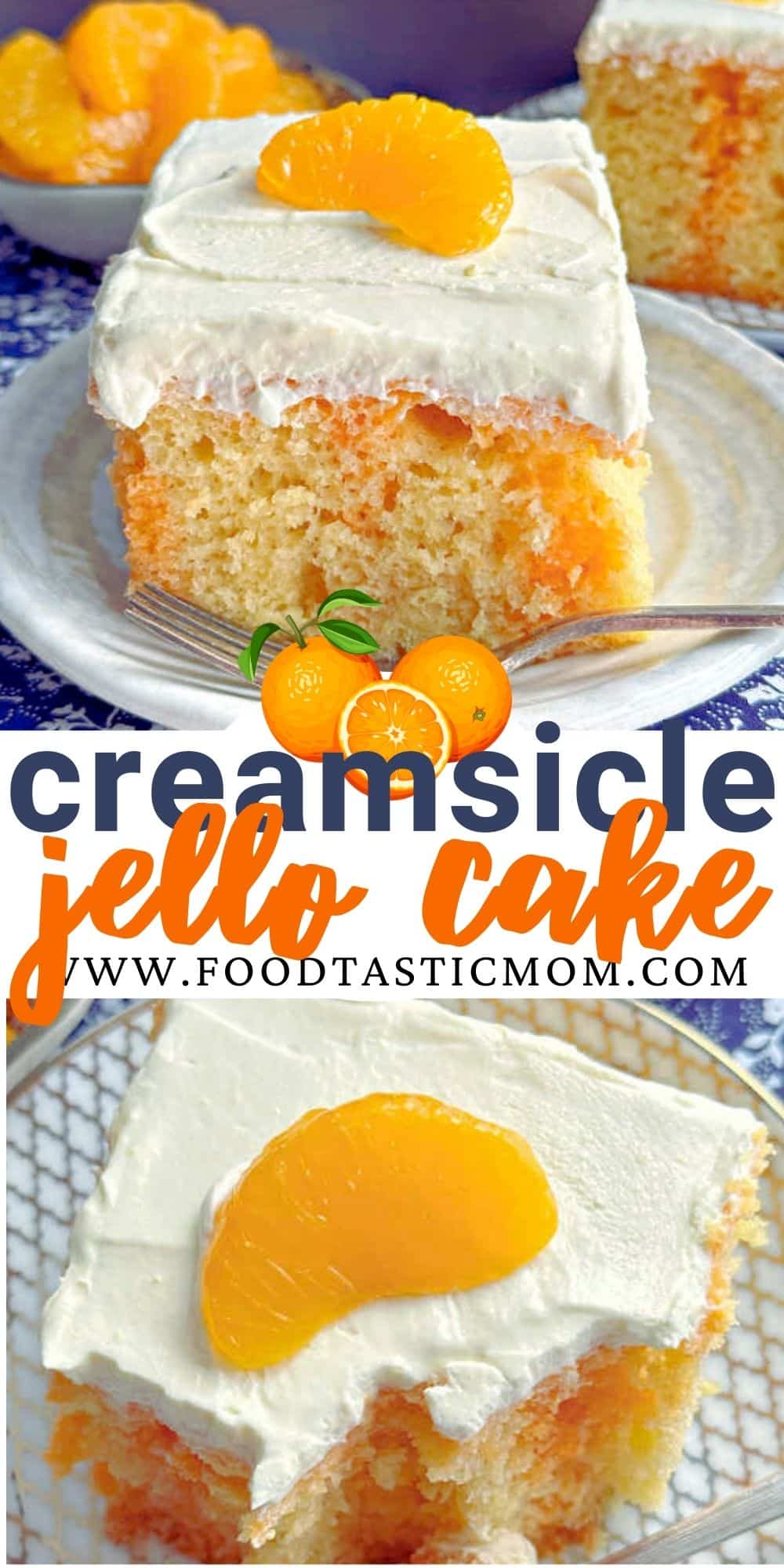Jello cake is a vintage recipe that is a perfect dessert for family gatherings, sure to put a smile on everyone's face. A delicious cake that is so easy to make! via @foodtasticmom