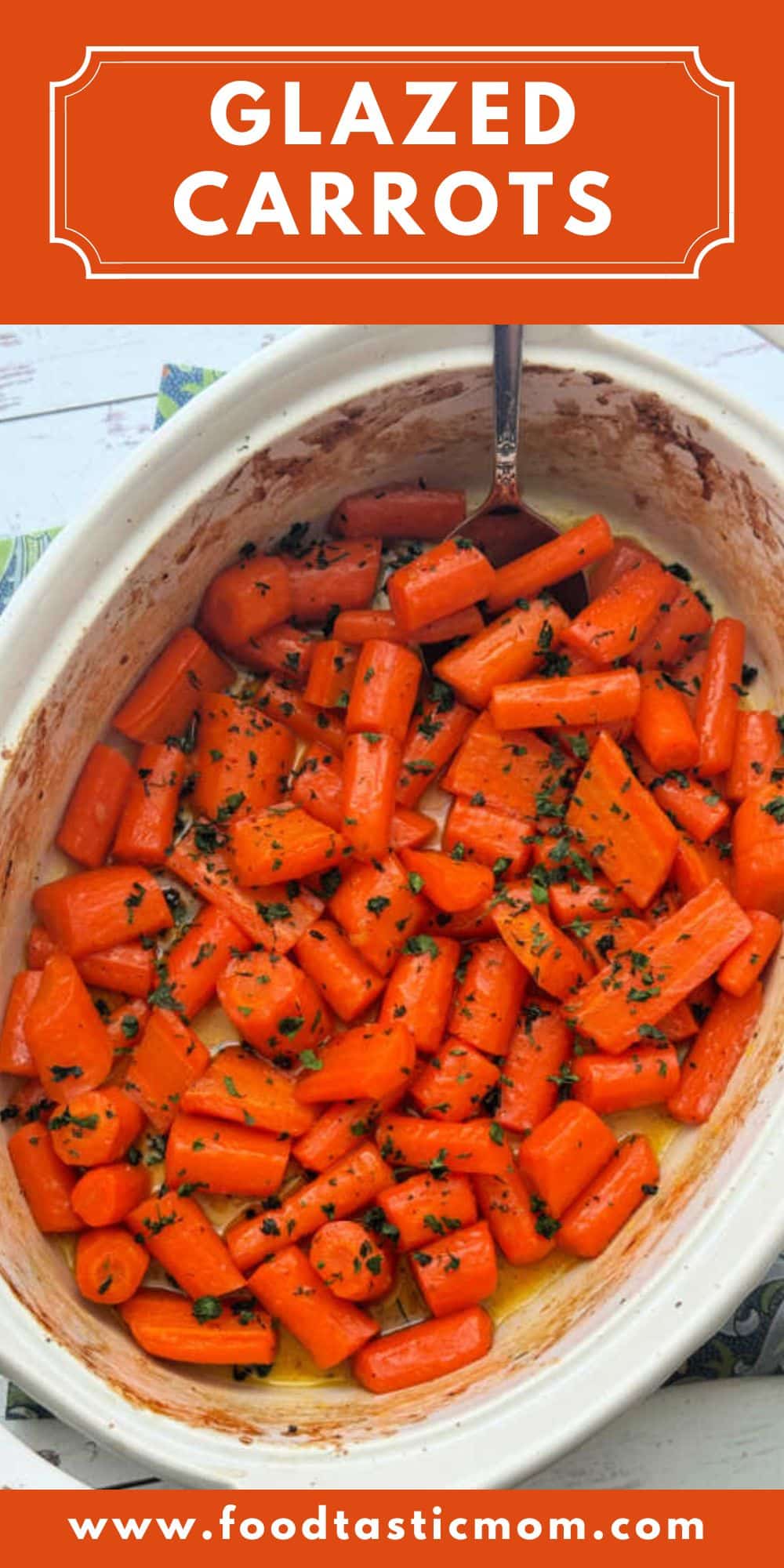 The best glazed carrots are oven roasted to bring out the natural sweetness of the carrots. Sweetened with brown sugar and honey. via @foodtasticmom