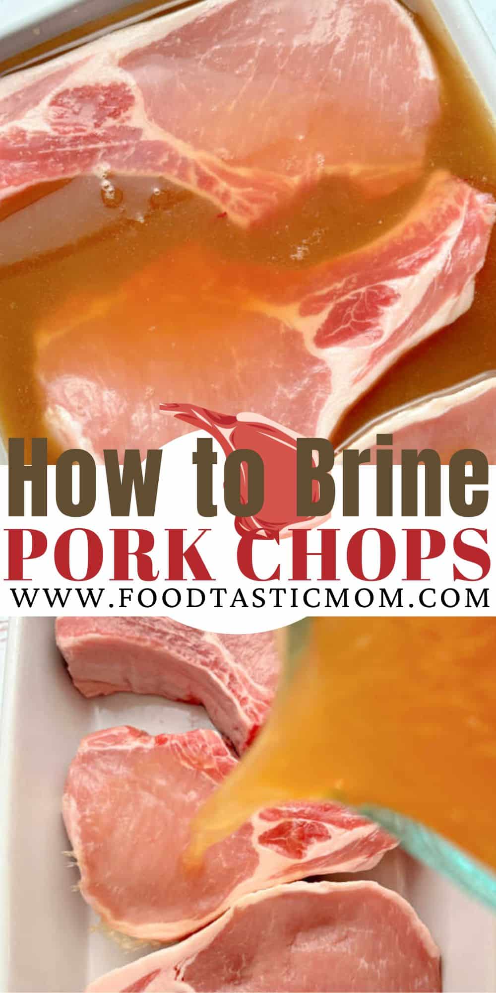 Brining pork chops in a wet brine of apple cider, brown sugar and salt is the best way to ensure grilled or broiled juicy pork chops. via @foodtasticmom