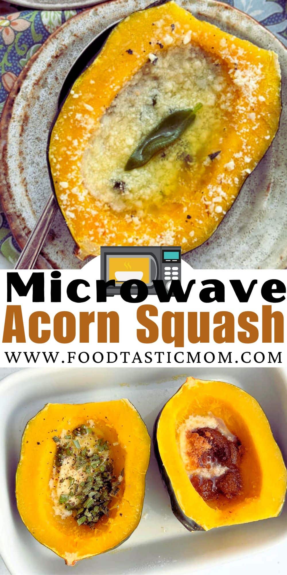 Cook fresh acorn squash in the microwave as an easy side dish or for using mashed acorn squash in another recipe.  via @foodtasticmom